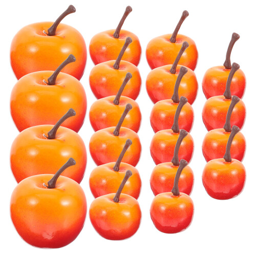 40Pcs Foam Orange Apples Model Fruit Decoration 1