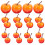 40Pcs Foam Orange Apples Model Fruit Decoration 3