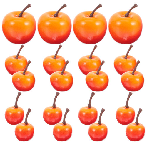 40Pcs Foam Orange Apples Model Fruit Decoration 2