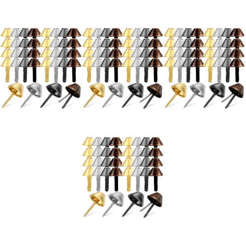 800 Pcs Metal Cone Studs For Diy Craft Purse Handbag Making 2