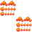 40Pcs Foam Orange Apples Model Fruit Decoration 8