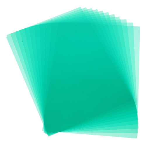 20Pièces Plaques PVC Vert Clair Correction Diffusion