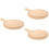 3Pcs Wooden Pizza Tray With Handle Wood Bread Board 8