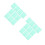 20Pièces Plaques PVC Vert Clair Correction Diffusion 10