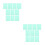 20Pièces Plaques PVC Vert Clair Correction Diffusion 9