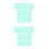 20Pièces Plaques PVC Vert Clair Correction Diffusion 8