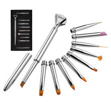 10-teiliges Nagelart-Pinselset mit wechselbaren , multifunktional
