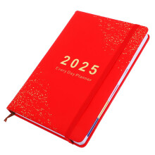 2Pcs Practical Red Planner Notepad Academic Household Writing Book