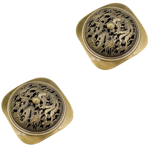 2Pcs Coil Incense Burner Multifunction Holder Desk Decor 2