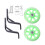2 lichtgevende bijwielaccessoires 12 inch beugel ( ) 8