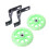 2 lichtgevende bijwielaccessoires 12 inch beugel ( ) 5