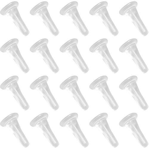 100Stk Transparente Wiederverwendbare Ohrringverschlüsse