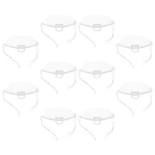 10 wiederverwendbare transparente gesichtsschilde gastronomie