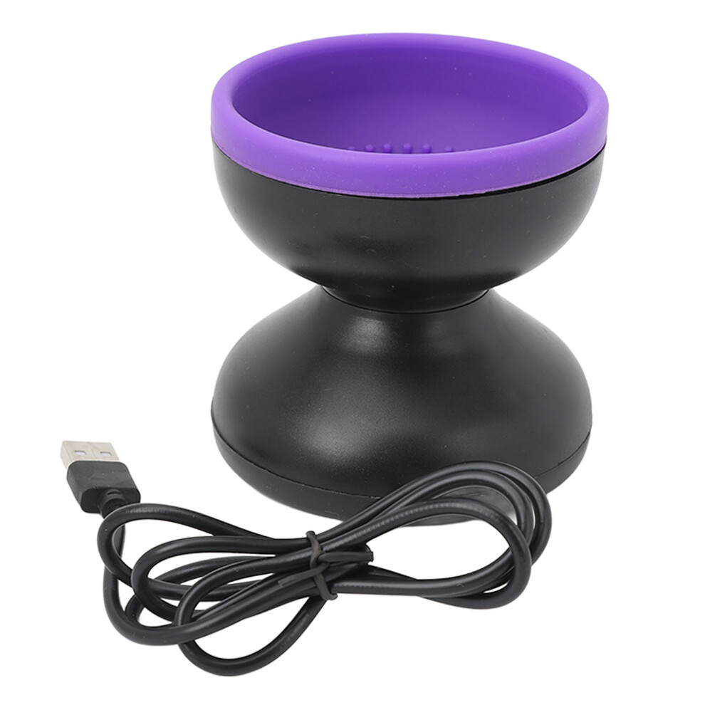 Black/Purple Electric Makeup Brush Cleaner, Rotatable Fast Drying Portable,