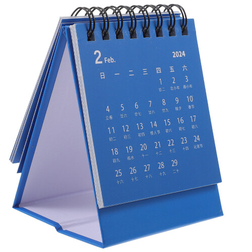 4Pcs Desktop Month Calendar Stand For Office Table 2024 Mini 1