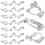 30 oorringconverters met schroefsluiting -gepiercte oren 10