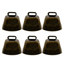30 Pcs Vintage Cow Bells Smooth Edges Clear Sound For Pet Safety