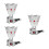 3Pcs Electric Incense Burner Plug-In Table Centerpiece Plug 3