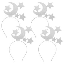 12 Pcs Star Moon Headband For Kids Girls Festival Cosplay Party