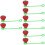 8 Pcs Strawberry Shape Straw Tips Cover Reusable Cap 8