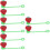 8 Pcs Strawberry Shape Straw Tips Cover Reusable Cap 9