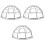 3Pcs Detector Cover 106-132Mm Bracket Guard Cage 5