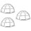 3Pcs Detector Cover 106-132Mm Bracket Guard Cage 9