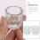 2 kristallen cups voor nagelstyling, 3