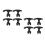 8Pièces Tournevis Polyvalent Pour Spikes Golf Noir Usage 10