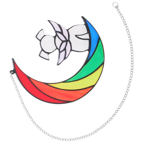 Mond Mit Fensterhänger Wohnaccessoire Dekoratives Ornament