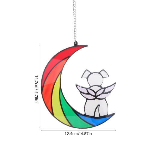 Mond Mit Fensterhänger Wohnaccessoire Dekoratives Ornament 1