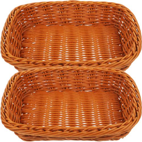 4 Pcs Plastic Square Countertop Basket For Bread Proofing