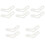 5 Pairs Crochet Sock DIY Molds Acrylic Stocking Display 5