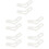 5 Pairs Crochet Sock DIY Molds Acrylic Stocking Display 8
