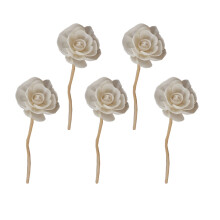5 Gewellte Rattanstäbchen Für Aromaöldiffusor