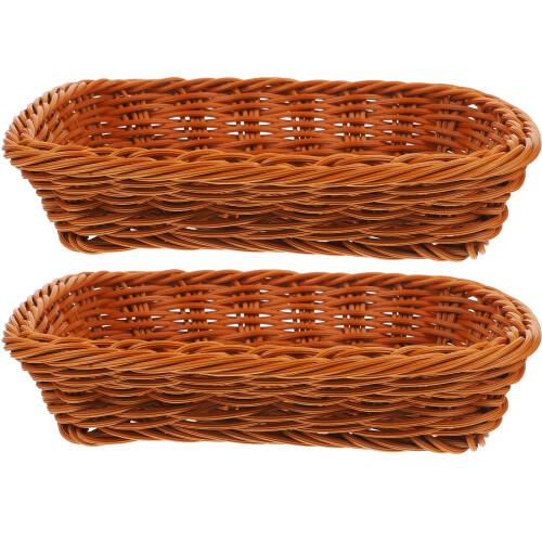 4 Pcs Plastic Square Countertop Basket For Bread Proofing 1