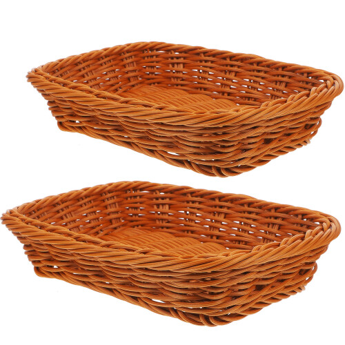 4 Pcs Plastic Square Countertop Basket For Bread Proofing 2