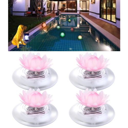 4 Unidades Solar Led Para Piscina
