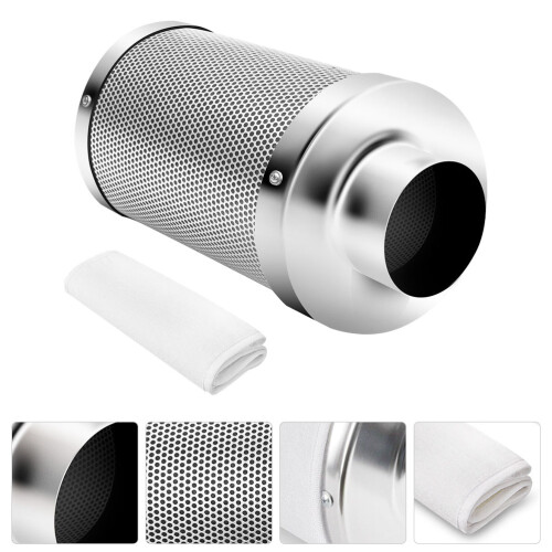 Hydroponic Plant Tent 4 Inch Charcoal Prefilter Air Filter 2