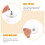 12 Pcs Self-Adhesive Hanging Nails Plastic Wall Hooks 10
