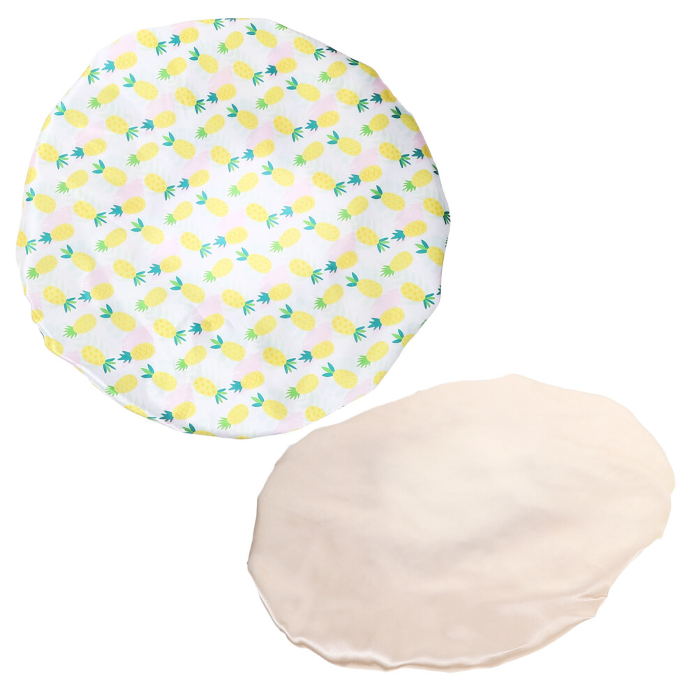 Totority 8 Pcs Reusable Elastic Shower Caps For Bathing Hair Cover