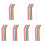 36 Pcs Silicone Reusable Straws For Drinks Tea Milk With Brush 6
