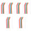 36 Pcs Silicone Reusable Straws For Drinks Tea Milk With Brush 7