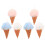 12 Pcs Cartoon Ice Cream Shape Bath Loofahs Scrubber 1