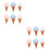 12 Pcs Cartoon Ice Cream Shape Bath Loofahs Scrubber 8