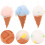 12 Pcs Cartoon Ice Cream Shape Bath Loofahs Scrubber 11