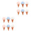 12 Pcs Cartoon Ice Cream Shape Bath Loofahs Scrubber 5