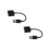2Pcs External USB Sound Card Adapter With Headphone Microphone Jack 9