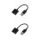 2Pcs External USB Sound Card Adapter With Headphone Microphone Jack 10