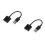 2Pcs External USB Sound Card Adapter With Headphone Microphone Jack 6